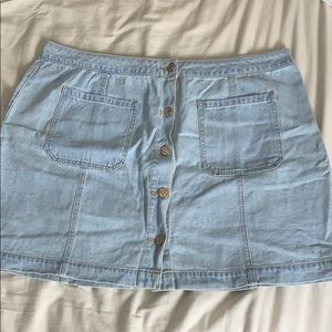F21 Plus Size Denim Skirt